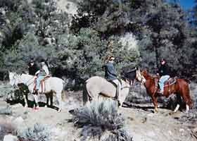 trail riding horseback california